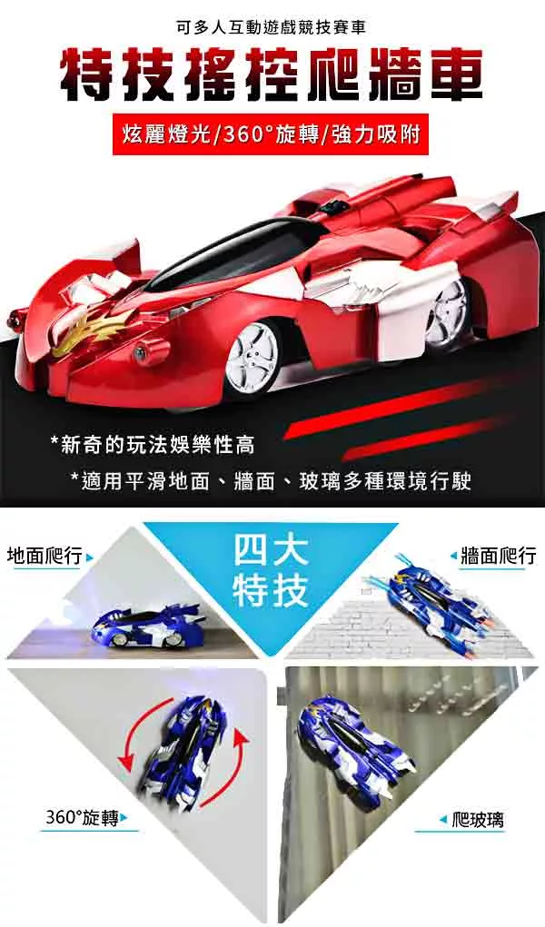 博客來 Party World 特技搖控爬牆車 隨機出款