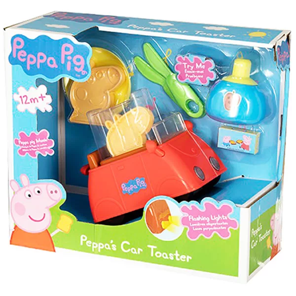 博客來 Peppa Pig 粉紅豬小妹 可愛小紅車吐司機