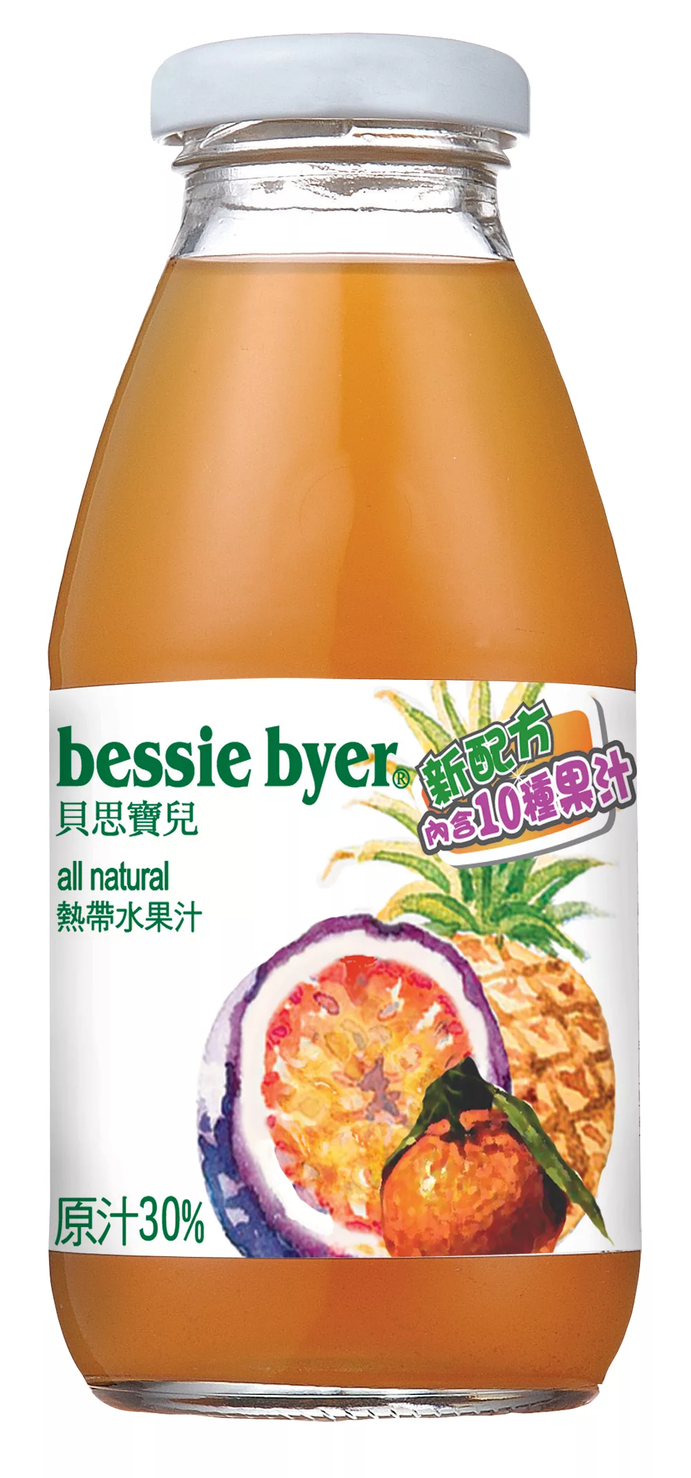 博客來 Bessie Byer 貝思寶兒熱帶水果汁300ml 4入