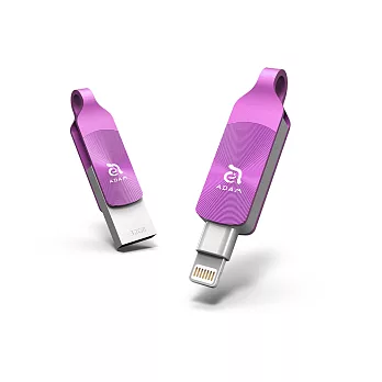 ADAM iKlips DUO+ 蘋果iOS USB3.1 極速雙向隨身碟 32GB紫