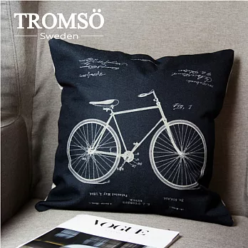 TROMSO-品味英倫棉麻抱枕/復古單車