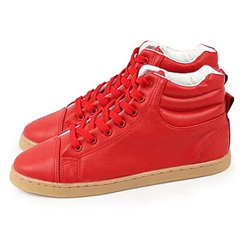 FUFA 飽和顏色高筒鞋 (M17) 紅色23紅色