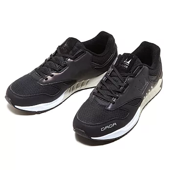【DADA】女-PARKER 街頭百搭復古慢跑鞋(低調黑-1161171003)6低調黑