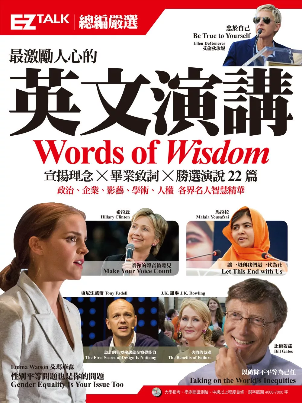 最激勵人心的英文演講：EZ TALK 總編嚴選特刊（附贈1MP3）