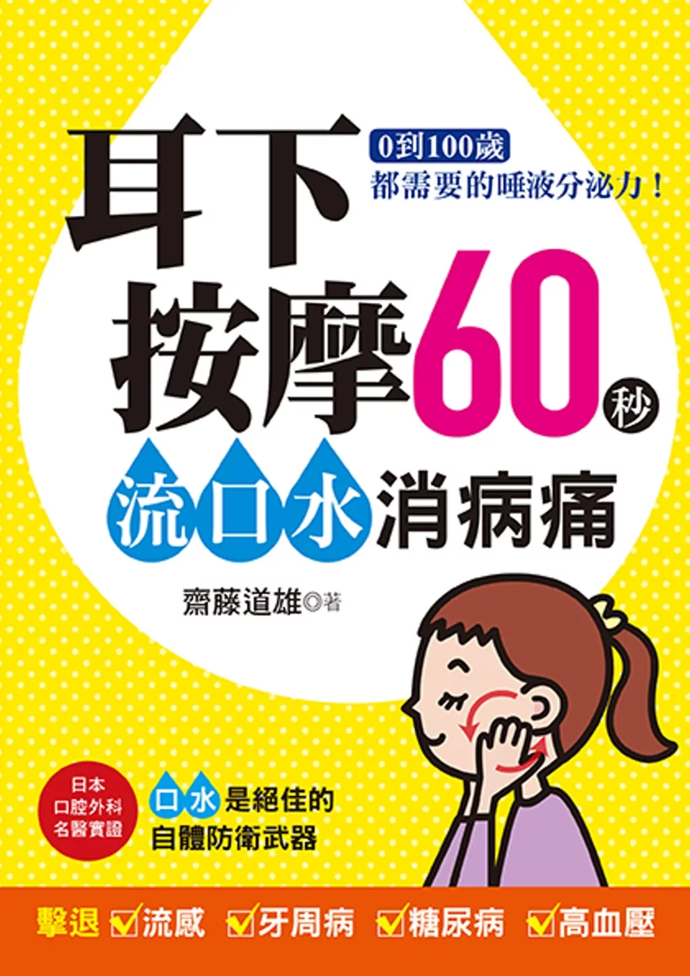 耳下按摩60秒，流口水消病痛：0到100歲都需要的唾液分泌力！