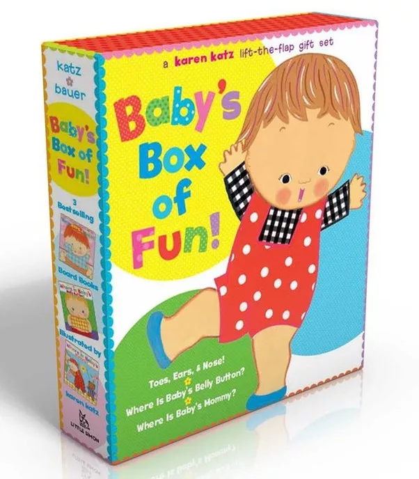Baby’s Box of Fun: A Karen Katz Lift-The-Flap Gift Set: Toes, Ears, & Nose!/Where Is Baby’s Belly Button?/Where Is Baby’s Mommy?