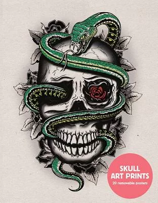 Skull Art Prints：20 Removable Posters