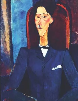 Modigliani Black Paper Sketchbook: Jean Cocteau - Use with Colored Pencils, Metallic Markers, Chalk, Gel Ink Pens - Large Artsy Notebook - Cubism Red