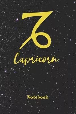 Zodiac Sign Capricorn Notebook: Astrology Journal, Horoscope Notepad, Diary, 120 Pages, blanc Dot Grid, 6