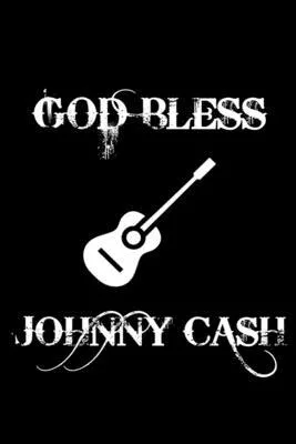 God bless Johnny Cash: Gratitude Journal, 6X9 Lined Notebook, 110 Pages - Cute and Uplifting on Black