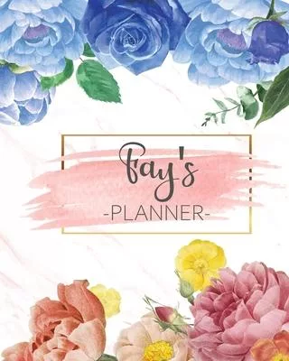 Fay’’s Planner: Monthly Planner 3 Years January - December 2020-2022 - Monthly View - Calendar Views Floral Cover - Sunday start