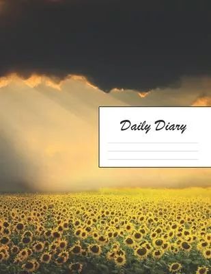 Daily Diary: Blank 2020 Journal Entry Writing Paper for Each Day of the Year - Sunflower Blossom - January 20 - December 20 - 366 D