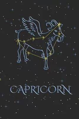 Notebook - Zodiac Sign Capricorn: Horoscope Notepad, Astrology Journal, Diary, 120 Pages, blanc Dot Grid, 6