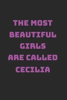 Cecilia Girl Woman Notebook: Blank Paper Journal 6x9 - 120 Pages