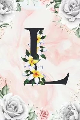 L: Cute Initial Monogram Letter L Gratitude and Daily Reflection Journal For Mindfulness and Productivity A 120 Day Daily
