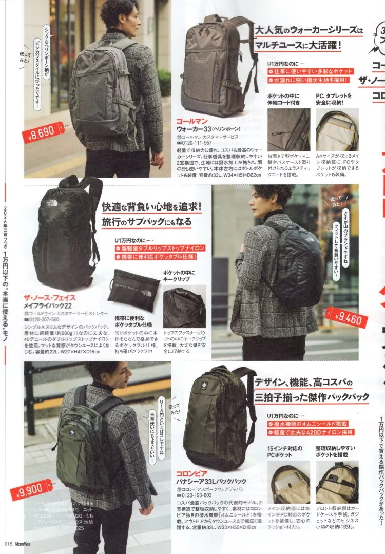 日幣萬元以下實用包包