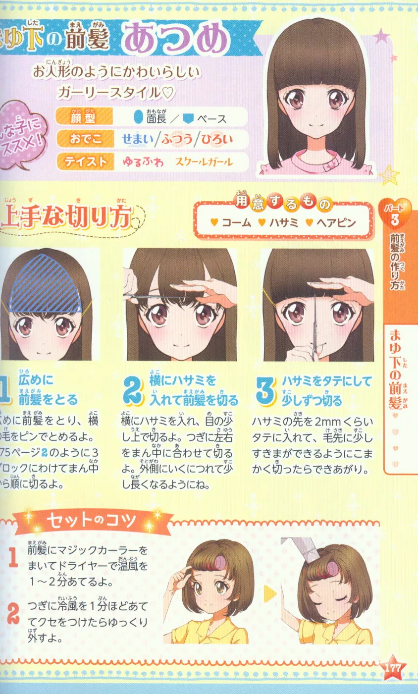 瀏海的修剪、整理技巧