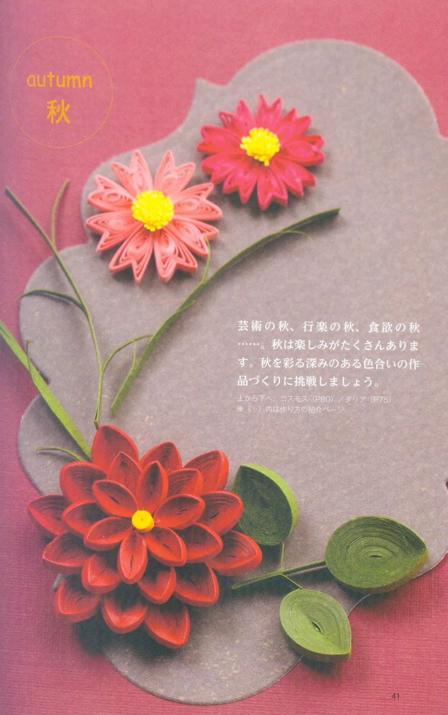 深秋的一抹紅花