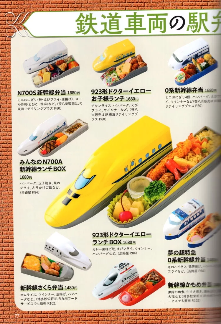 鐵道列車造型車站便當大集合