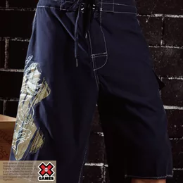 【XGAMES】COOL型男海灘褲(牛仔藍 - 2L)