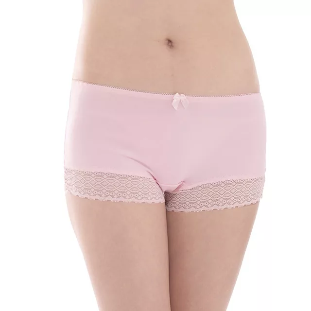 【K’s 凱恩絲】有氧蠶絲零束縛超柔涼感平口四角內褲XL粉色