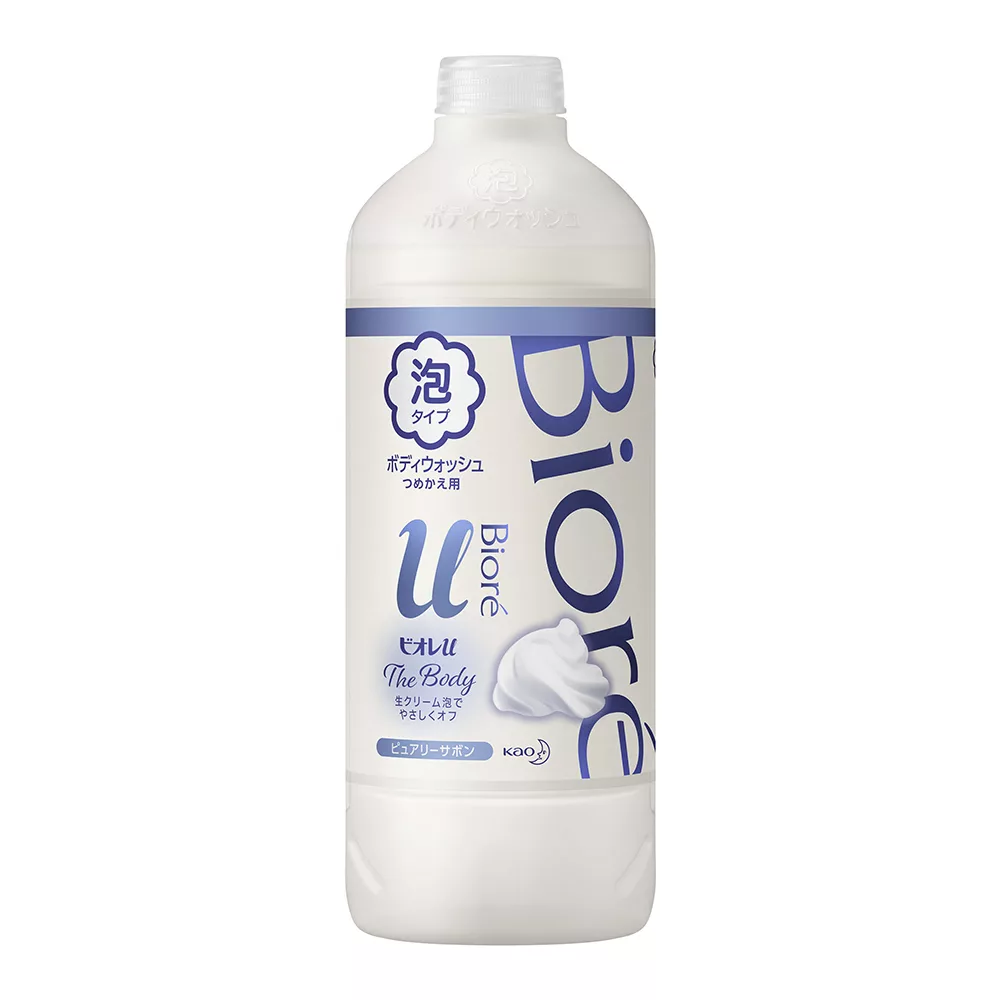 蜜妮 Biore 高彈潤沐浴慕絲補充瓶 清新皂香450ml