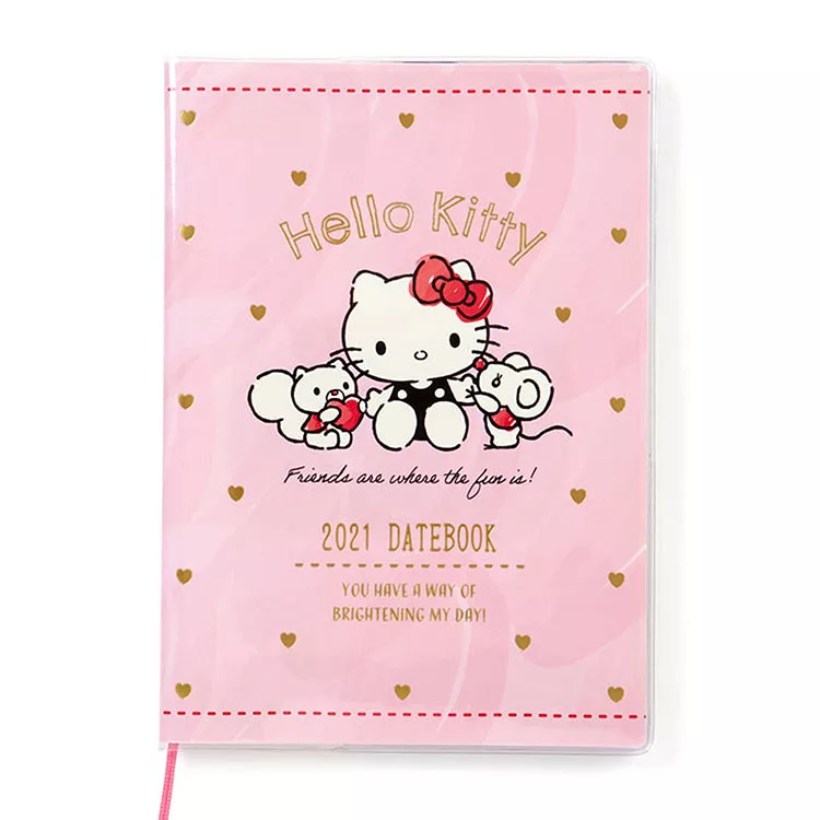 博客來 Sanrio 21 月記事手帳b6 Hello Kitty 好朋友粉