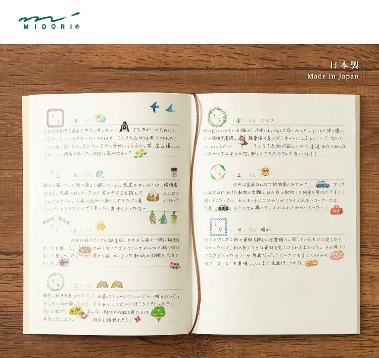 博客來 Midori 日常紀錄貼紙 動物表情