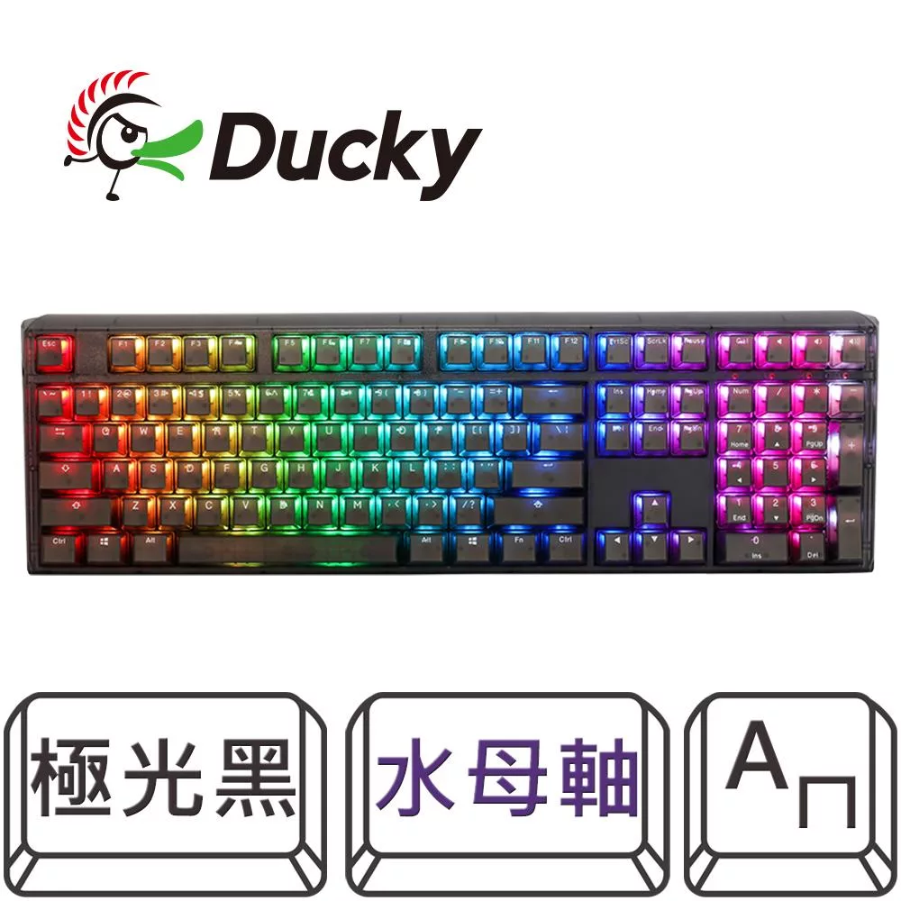 【Ducky】One 3 Aura black100% RGB 極光黑 PBT二色 機械式鍵盤 水母軸