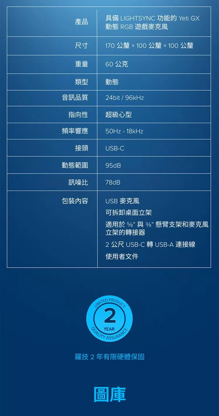Logitech羅技 YETI GX - 詳情11