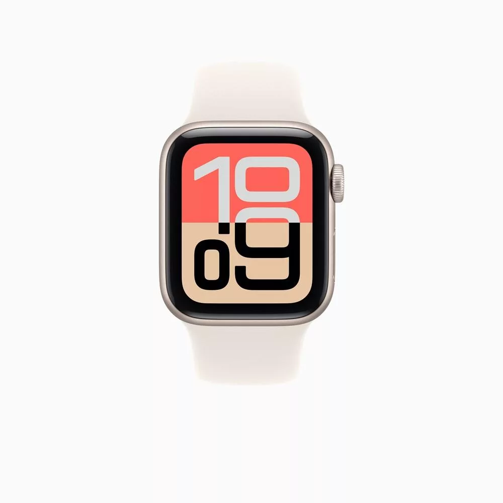 Apple Watch SE3 GPS 44mm鋁金屬錶殼+運動錶帶 星光錶殼+星光錶帶M/L