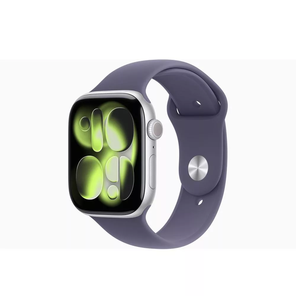 Apple Watch S11 GPS 42mm鋁金屬錶殼+運動型錶帶 銀色錶殼+霧紫錶帶M/L