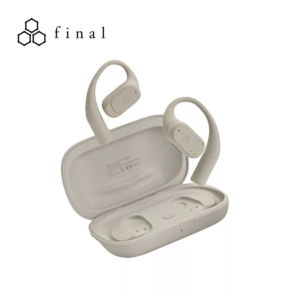 日本 Final KDT3000 開放耳掛式藍牙耳機麥克風 奶油白