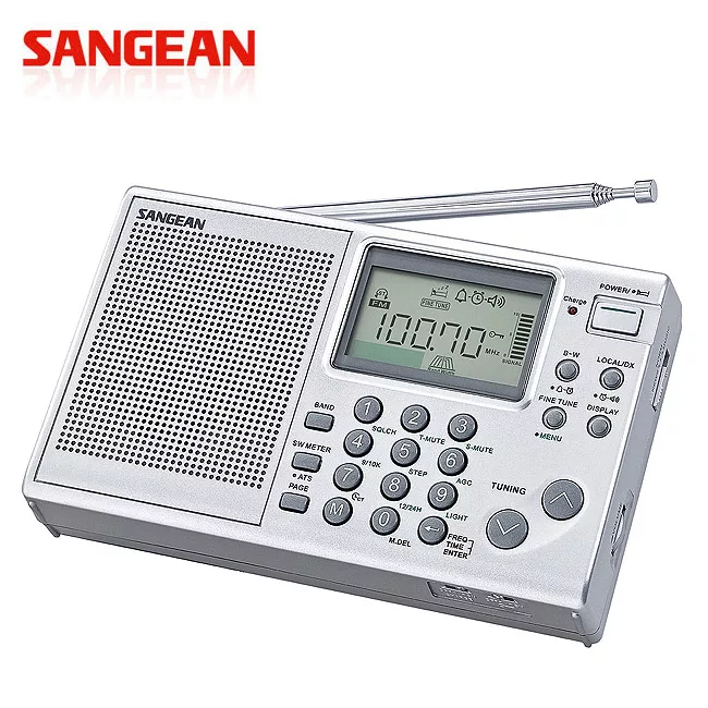 山進收音機SANGEAN-專業化數位型收音機(調頻立體/調幅/短波)ATS-405銀色銀色