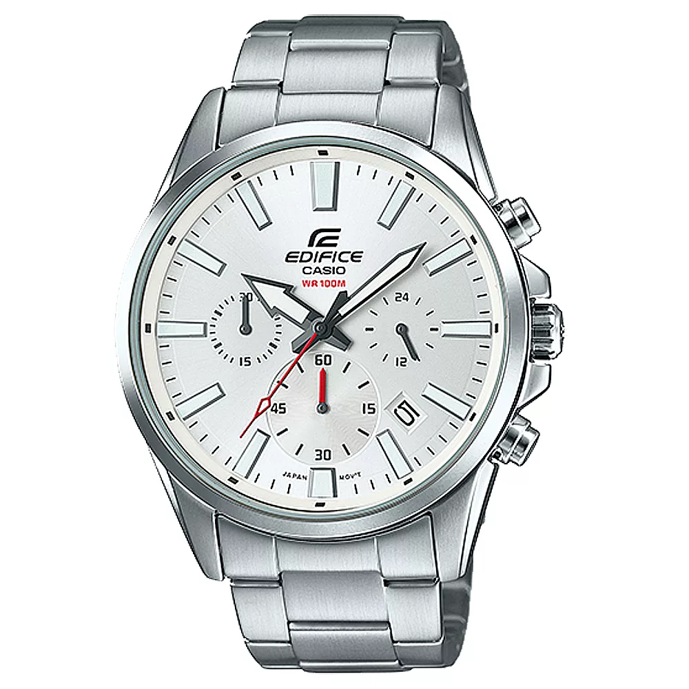 CASIO EDIFICE   爵士風範三眼賽車腕錶-EFV-510D-7AVUDF