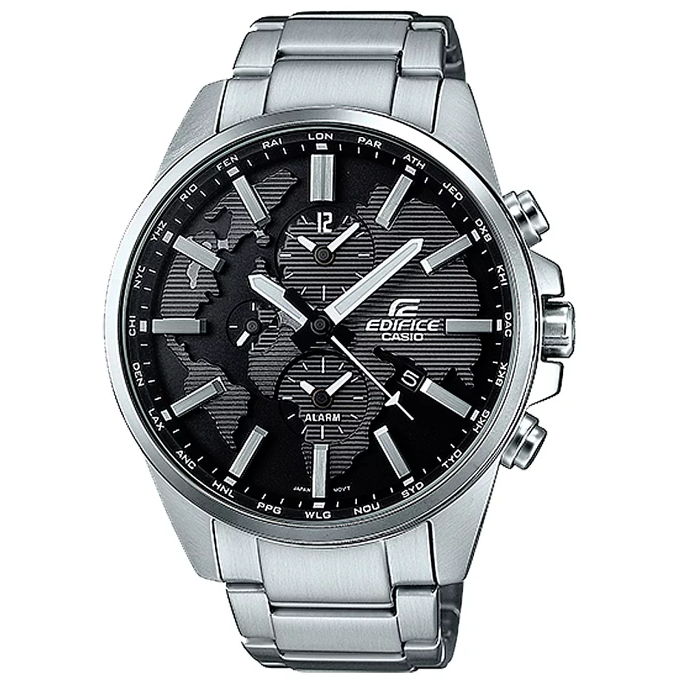 CASIO EDIFICE   遨遊世界雙時區賽車腕錶-ETD-300D-1AVUDF