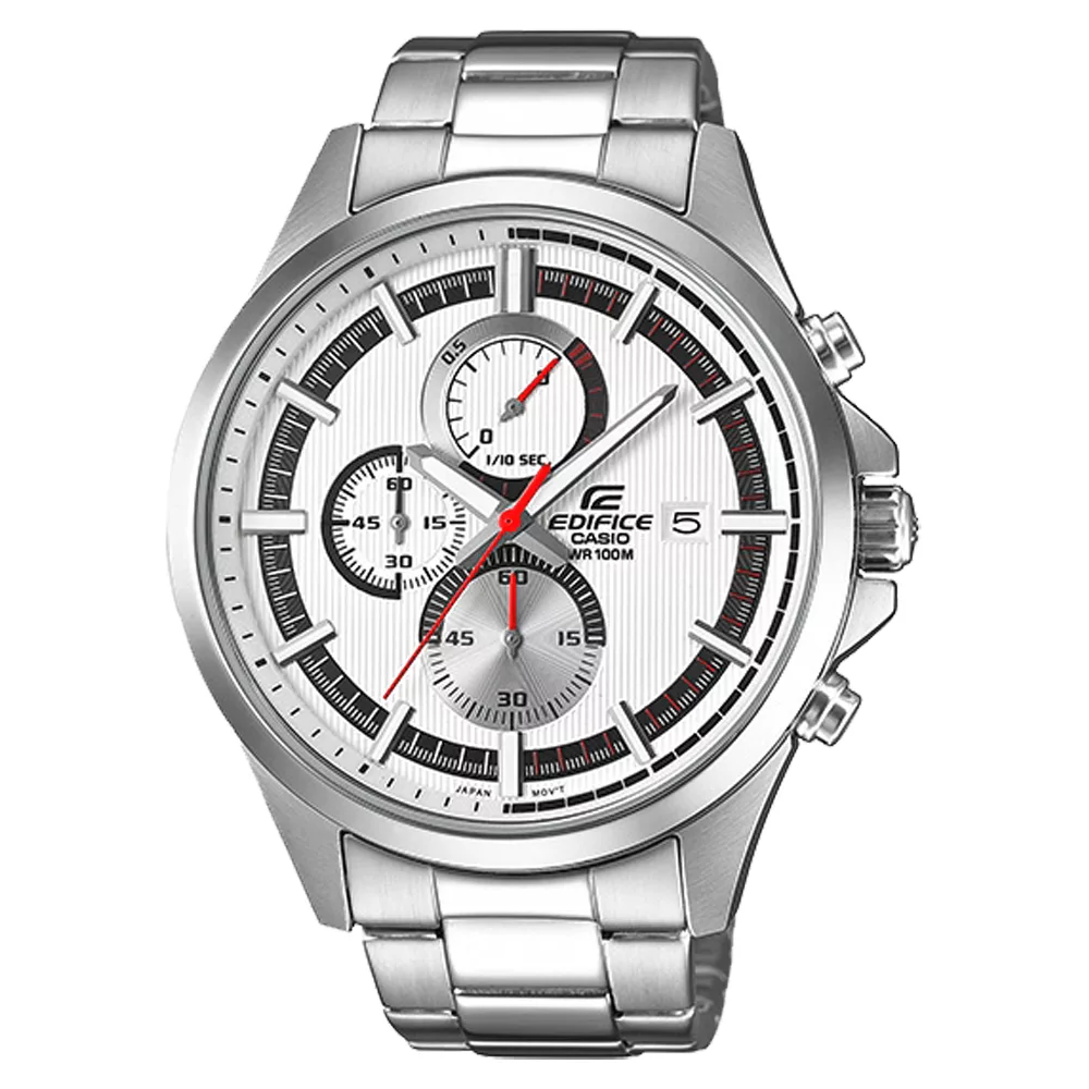 CASIO EDIFICE   世界邁動三眼賽車腕錶-EFV-520D-7AVUDF