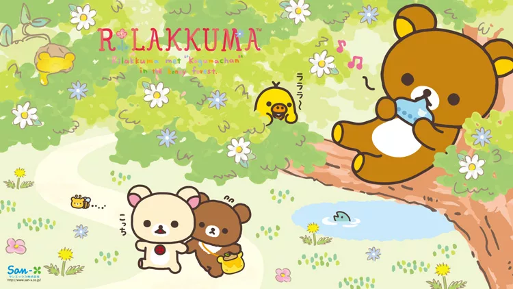 博客來 San X 拉拉熊蜂蜜森林小熊系列毛絨趴姿公仔吊飾 蜂蜜小熊