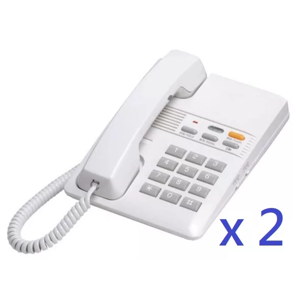 博客來 辦公室用電話 瑞通電話機rs 802hf Wt 白色兩台組