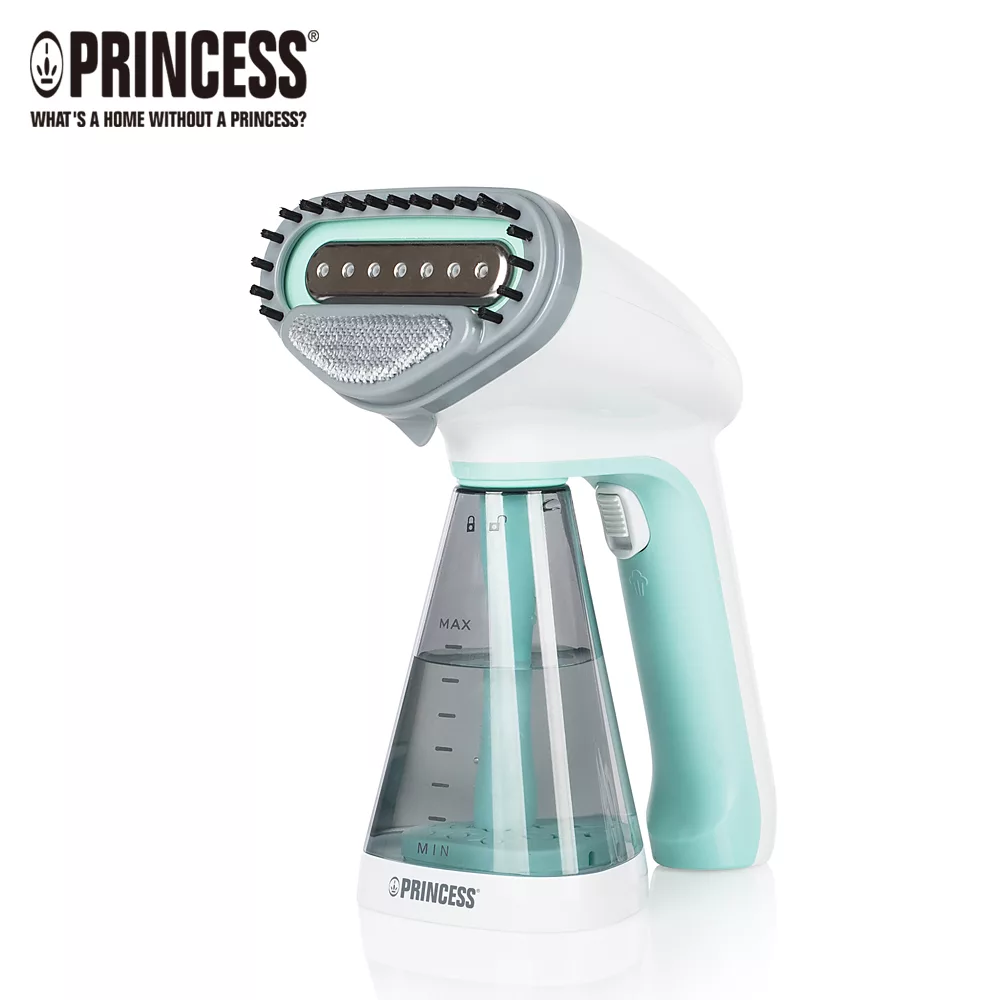【PRINCESS荷蘭公主】手持式蒸氣掛燙機332846-湖水綠(贈手套)