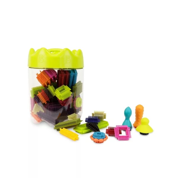 博客來 B Toys 布萊斯特鬃毛積木 花冠筒 68pcs