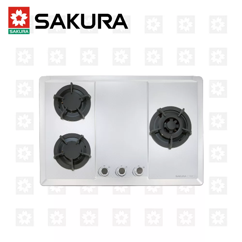 【櫻花牌】三口大面板易清檯面爐 G-2633S (天然瓦斯)限北北基配送