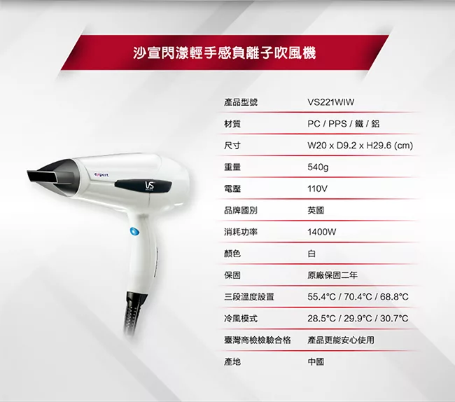 VS沙宣 VS-221WIW - 詳情5