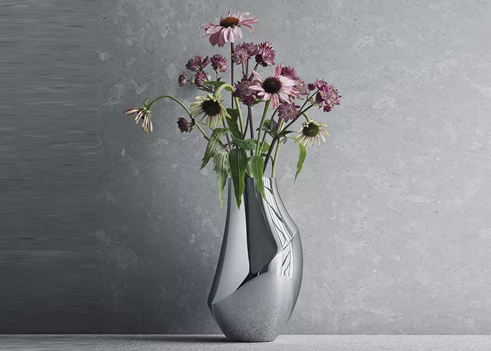 博客來 Georg Jensen Flora花瓶 中
