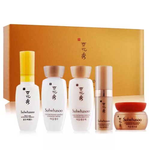 博客來 Sulwhasoo 雪花秀滋陰生人蔘無齡美肌5件組 滋潤型 潤燥精華 人蔘露 人蔘乳 人蔘精露 人蔘霜