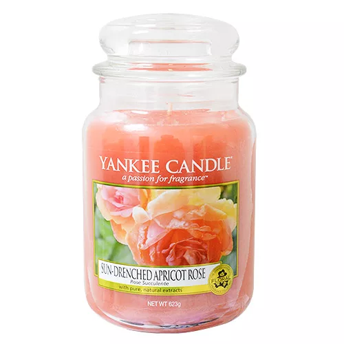 博客來 Yankee Candle 香氛蠟燭623g 陽光滋潤下的杏色薔薇