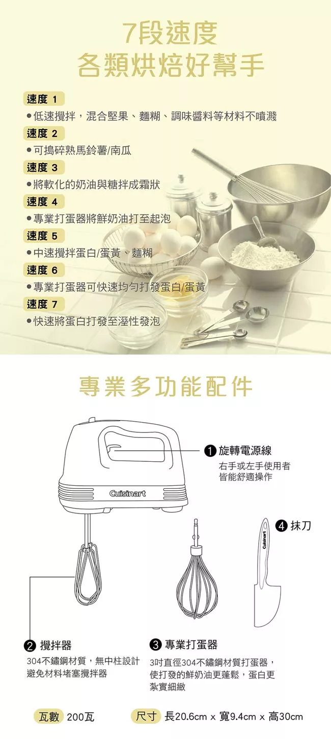 Cuisinart美膳雅 HM-70TW - 詳情5