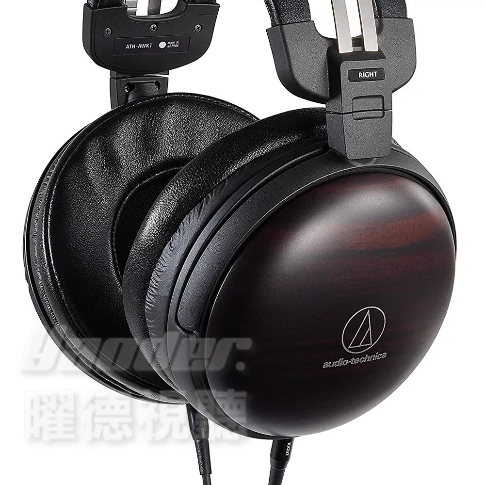 鐵三角 ATH-AWKT 黑檀木 小羊皮耳罩式耳機