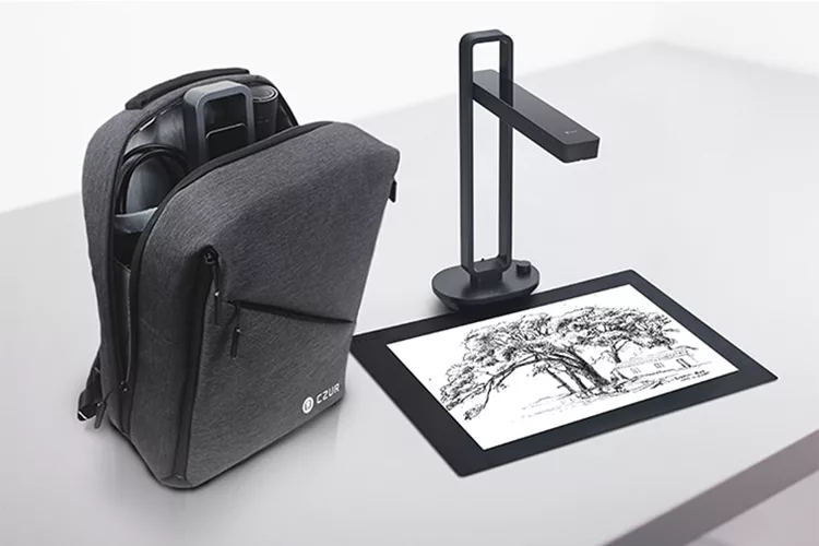 博客來 Czur Aura智慧型可折疊掃描器 電池版 專用背包超值組