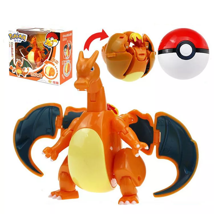 博客來 Pokemon 寶可夢神奇寶貝變形球噴火龍